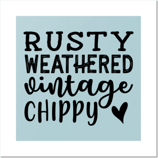 Rusty Weathered Vintage Chippy Antique Thrifting Cute Posters and Art